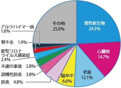 グラフ:日本人の死因