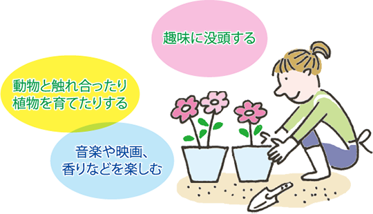 イラスト:ストレス解消法