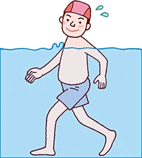 イラスト：水中ウォーキング
